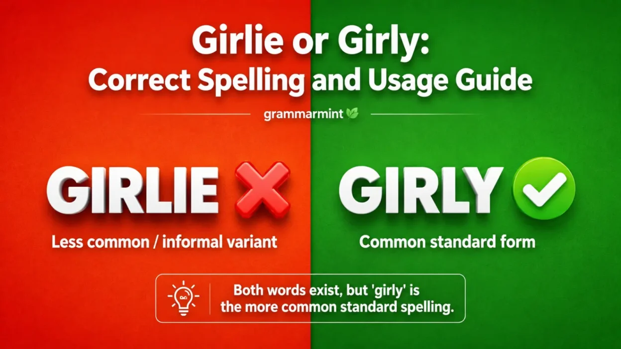 Girlie or Girly: Correct Spelling and Usage Guide