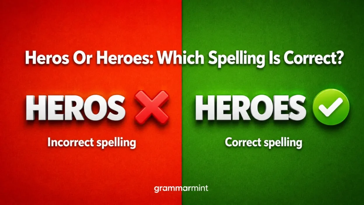 Heros Or Heroes: Which Spelling Is Correct?