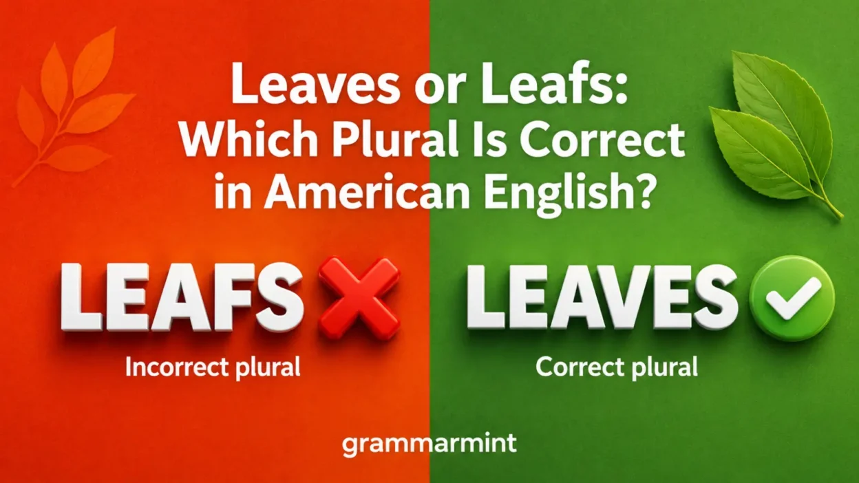 Leaves or Leafs: Which Plural Is Correct in American English?