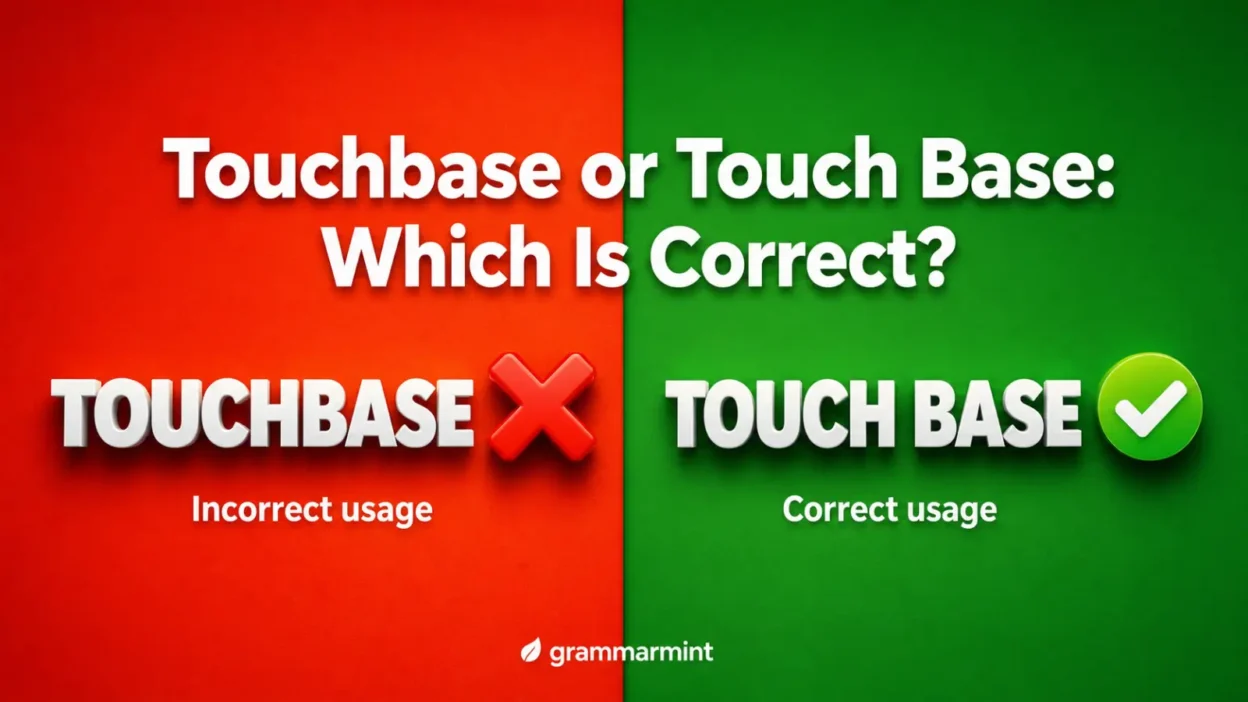 Touchbase or Touch Base: Which Is Correct?
