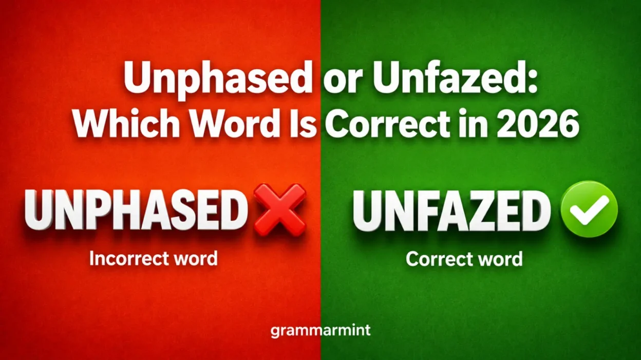 Unphased or Unfazed: Which Word Is Correct in 2026