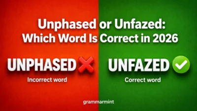 Unphased or Unfazed: Which Word Is Correct in 2026