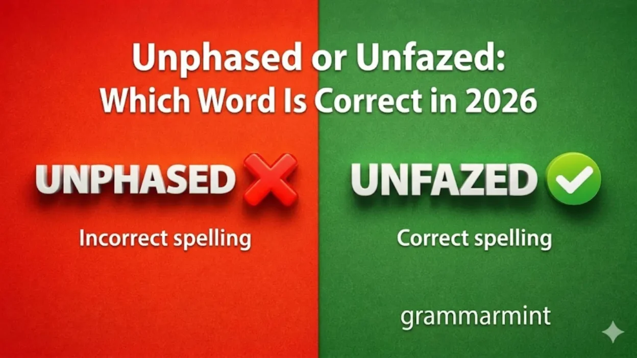 Unphased or Unfazed: Which Word Is Correct in 2026