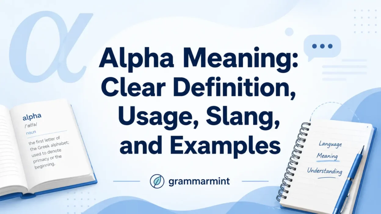 Alpha Meaning: Clear Definition, Usage, Slang, and Examples