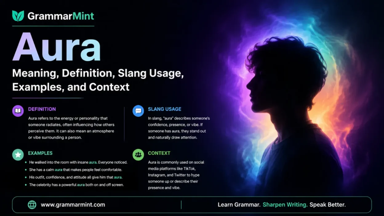 Aura Meaning: Definition, Slang Usage, Examples, and Context