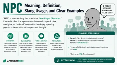 NPC Meaning: Definition, Slang Usage, and Clear Examples