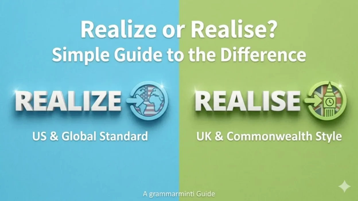 Realize or Realise? Simple Guide to the Difference