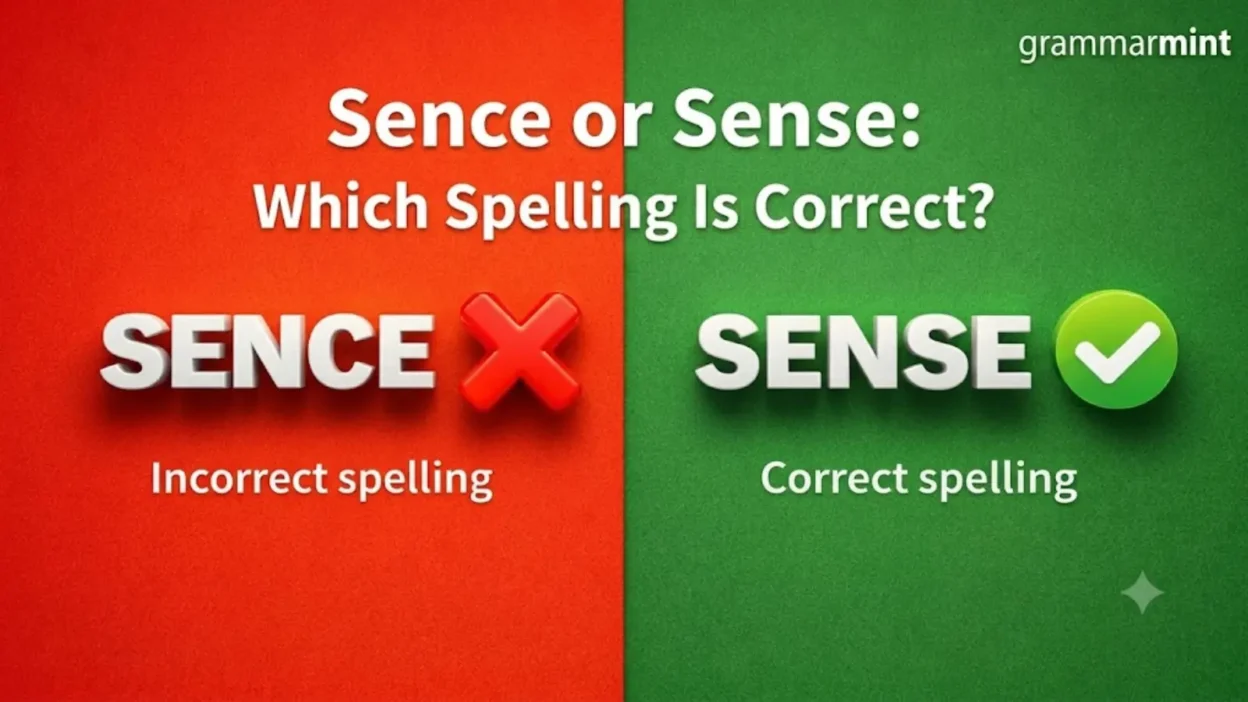 Sence or Sense: Which Spelling Is Correct?