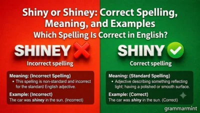 Shiny or Shiney: Correct Spelling, Meaning, and Examples