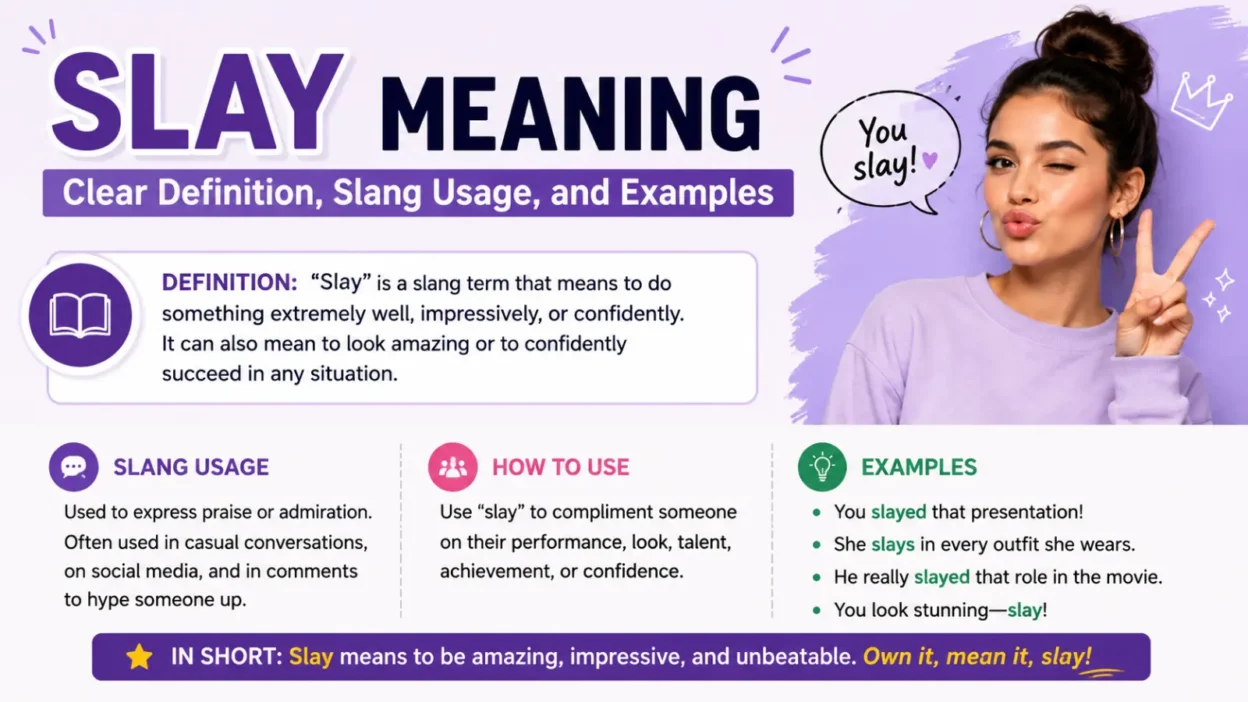 Slay Meaning: Clear Definition, Slang Usage, and Examples