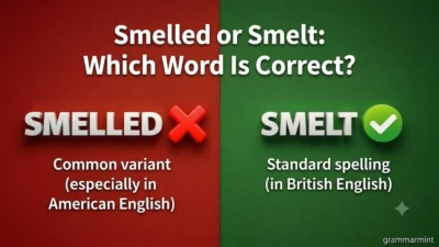 Smelled or Smelt: Which Word Is Correct?