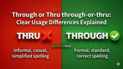 Through or Thru: Clear Usage Differences Explained
