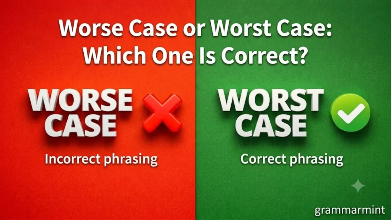 Worse Case or Worst Case: Which One Is Correct?