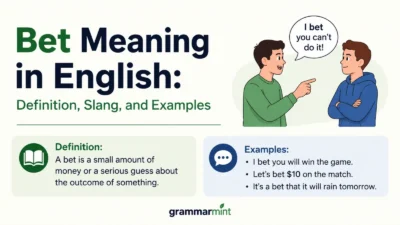 Bet Meaning in English: Definition, Slang, and Examples