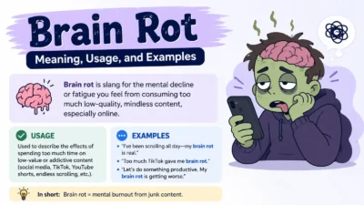 Brain Rot Meaning: Slang Definition, Usage, and Examples