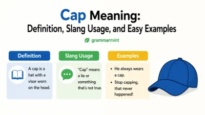 Cap Meaning: Definition, Slang Usage, and Easy Examples