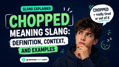 Chopped Meaning Slang: Definition, Context, and Examples