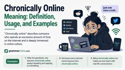 Chronically Online Meaning: Definition, Usage, and Examples