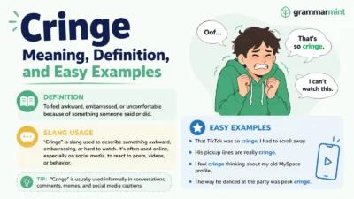 Cringe Meaning: Definition, Slang Usage, and Easy Examples
