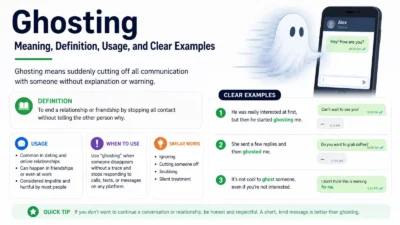Ghosting Meaning: Definition, Usage, and Clear Examples