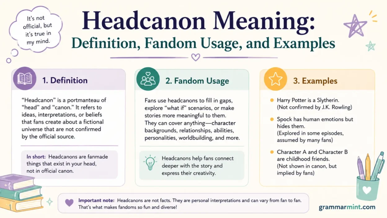Headcanon Meaning: Definition, Fandom Usage, and Examples