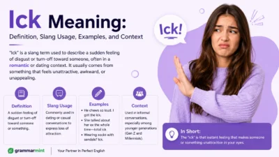 Ick Meaning: Definition, Slang Usage, Examples, and Context
