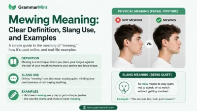Mewing Meaning: Clear Definition, Slang Use, and Examples