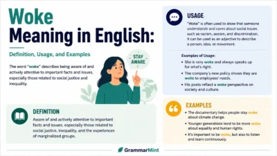 Woke Meaning in English: Definition, Usage, and Examples