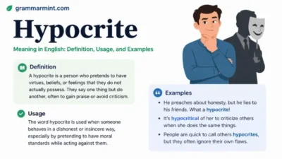 Hypocrite Meaning in English: Definition, Usage, and Examples