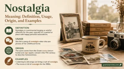 Nostalgia Meaning: Definition, Usage, Origin, and Examples