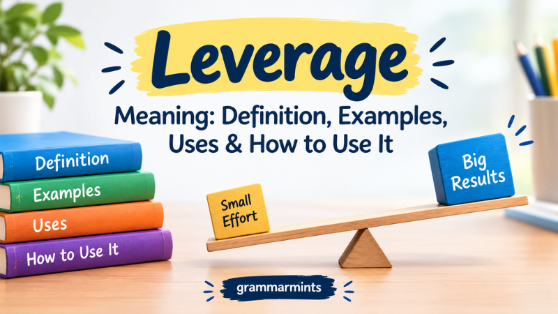 leverage meaning
